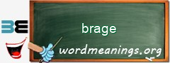 WordMeaning blackboard for brage